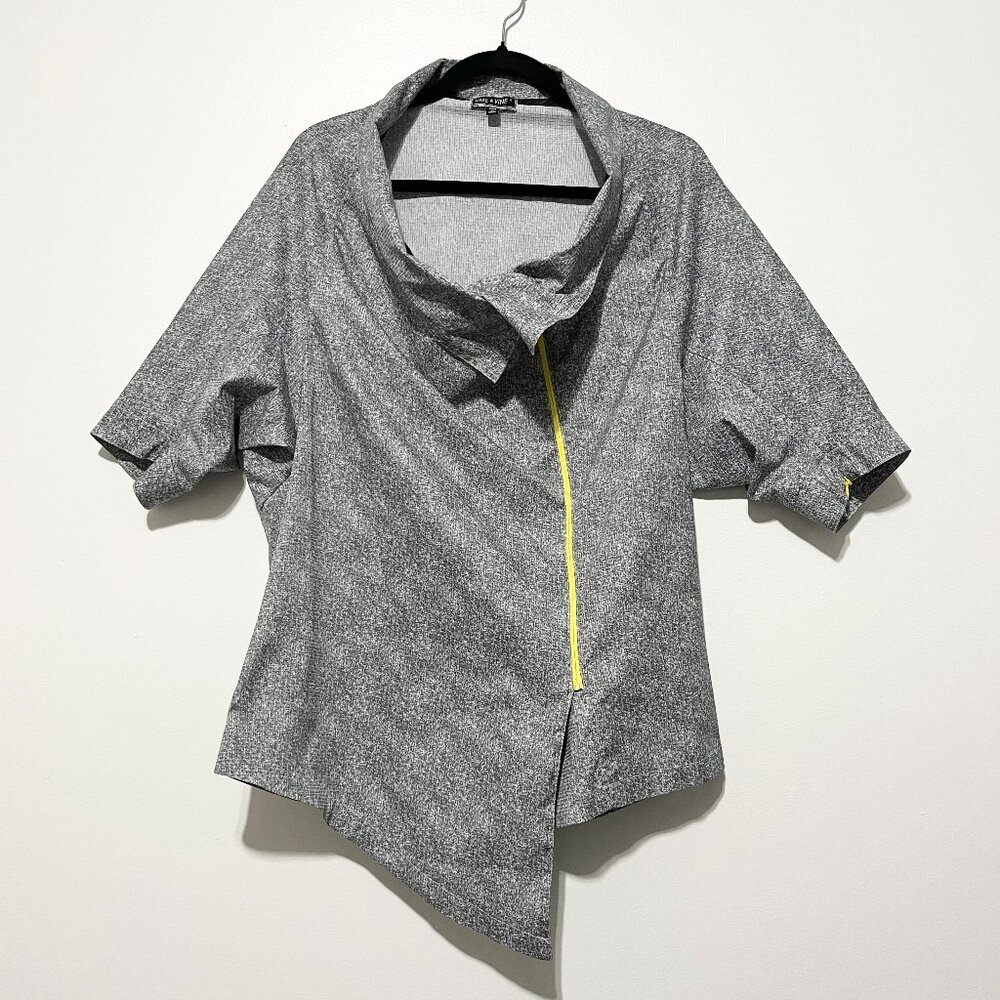 Asymmetrical Womens Athletic Jacket S Futuristic Cyber Punk Contemporary Modern